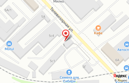 Транспортная компания Терминал на Телевизорной улице на карте