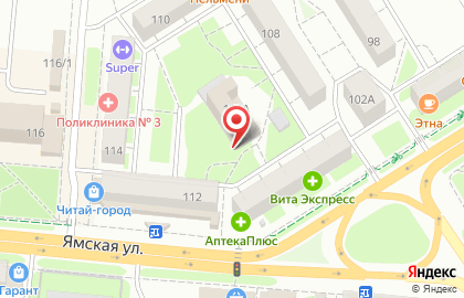 Магазин-мастерская на Ямской улице на карте