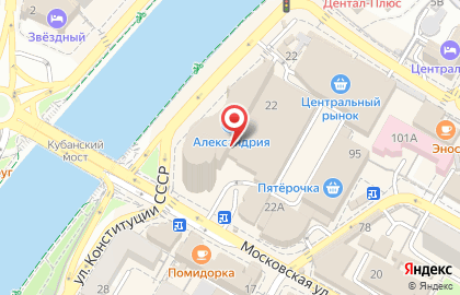 Кальянная SKY & WINE на Московской улице на карте