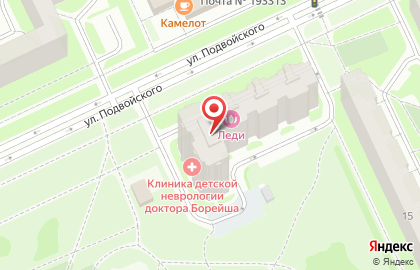 Частный детский сад Капитошка на улице Подвойского на карте