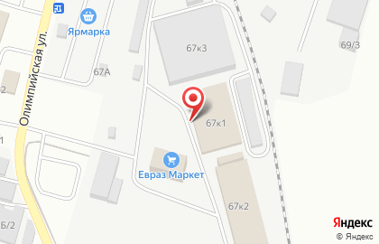 Транспортная компания Джет Логистик на Олимпийской улице на карте