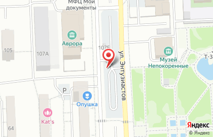 Автостоянка в Самаре на карте