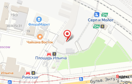 Кофейня фиксированных цен Cofix на площади Рогожской Заставы на карте