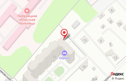Гостиница Hotel Gipnoz Kraskovo 3* в Осоавиахимовском проезде на карте