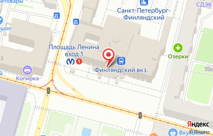 Банкомат ВТБ на площади Ленина на карте