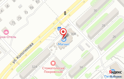 Салон связи Связист на улице Колотилова на карте