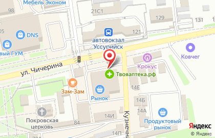 ТЦ Центральный на Кузнечной улице на карте