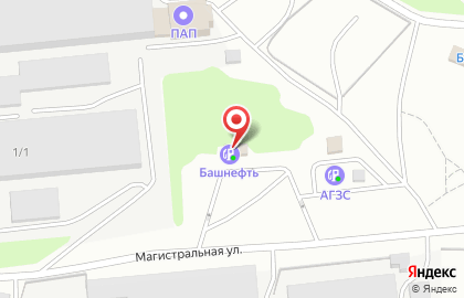 АЗС Башнефть на Магистралиной улице на карте