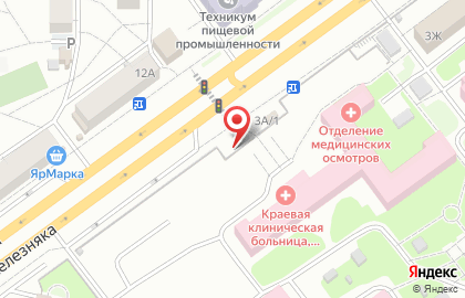 Киоск по продаже печатной продукции Розпечать на улице Партизана Железняка на карте