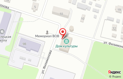 Стрелецкая сельская библиотека на улице Филимонова на карте