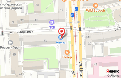 Ювелирный магазин Алмаз в Челябинске на карте