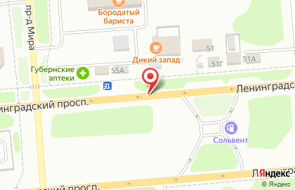 Комок на Ленинградском проспекте на карте