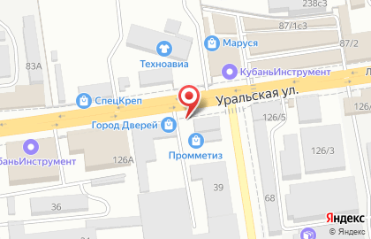 Торговая компания Компания Промметиз в Карасунском районе на карте