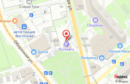 Роснефть в Туле на карте