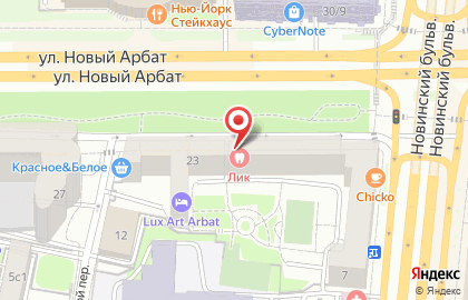 Ателье Строгая Линия на улице Новый Арбат на карте