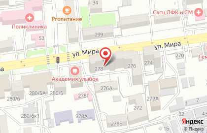 Банкомат Хоум Кредит энд Финанс Банк на улице Мира на карте