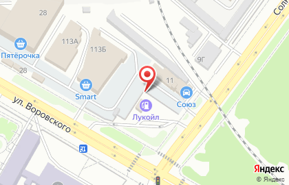 Автостоянка в Кирове на карте