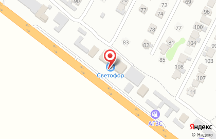 Магазин низких цен Светофор в Дагестанских Огнях на карте