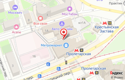 Sasch на Крестьянской заставе на карте