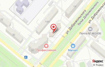 Магазин Орский Sladek на улице Добровольского на карте