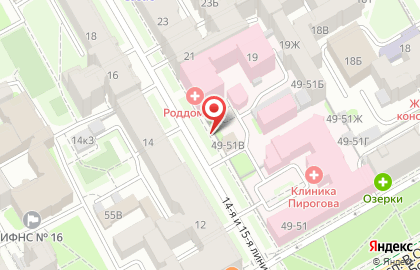 Надежда в Василеостровском районе на карте