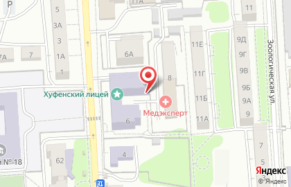 Автошкола АвтоДока на улице Космонавта Леонова на карте