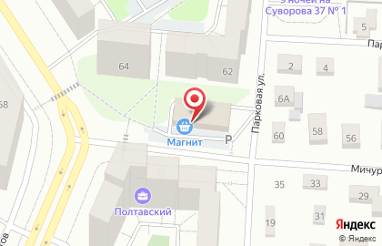 Магазин Одежда для Вас на Мичуринской улице на карте