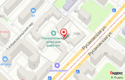 # 1042 Детский сад на Русаковской улице на карте