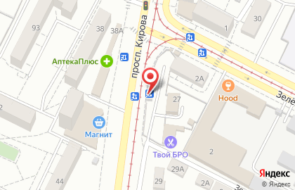 Киоск овощей и фруктов на проспекте Кирова на карте