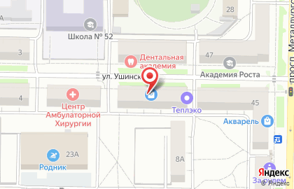 Группа компаний Консиб на улице Ушинского на карте
