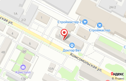 Медицинский центр Ваш доктор на Комсомольской на карте