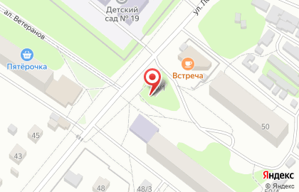 Продовольственный магазин на улице Ломоносова на карте
