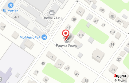 Частный дом престарелых Радуга Урала на Стартовой улице на карте