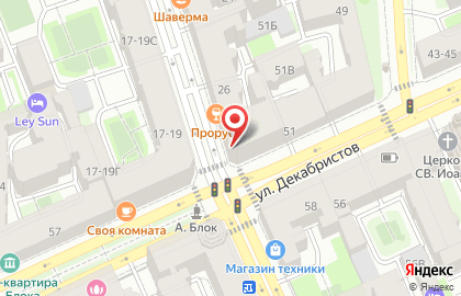Продуктовый магазин в Санкт-Петербурге на карте