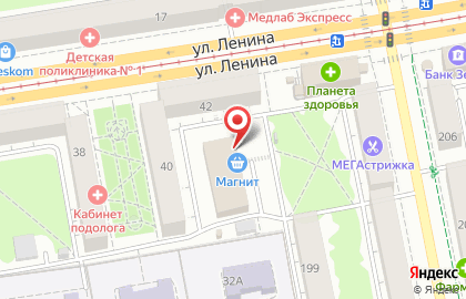 Супермаркет Магнит в Ижевске на карте