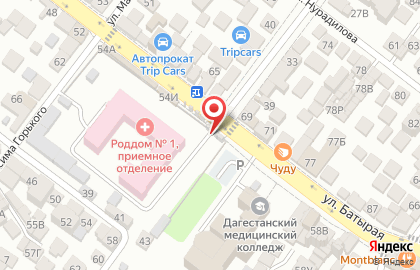Киоск печатной продукции Дагпечать в Советском районе на карте
