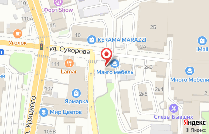 Грация на улице Суворова на карте