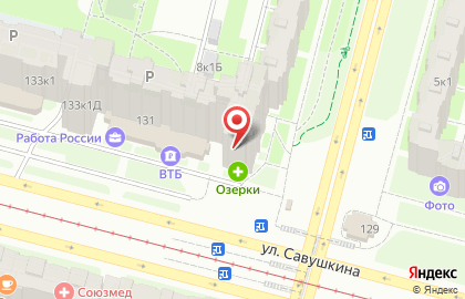 Аптека Озерки в Санкт-Петербурге на карте