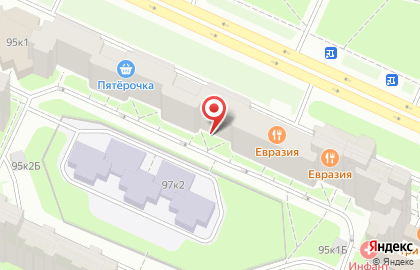 Ресторан Евразия на Ленинском проспекте, 95 к 1 на карте
