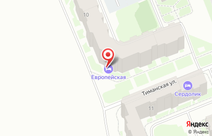 Гостиница Европейская на карте