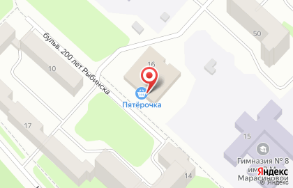 Хозмаркет в Рыбинске на карте