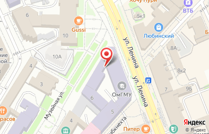 ОАО Банкомат, АКБ Росбанк на улице Ленина на карте