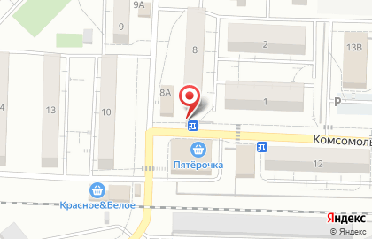 Киоск Первая полоса на Комсомольской на карте