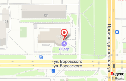 Компания независимой оценки на улице Воровского на карте