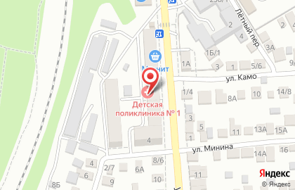 Детская городская поликлиника №1 на улице Щаденко на карте