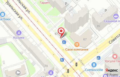 Автомат по продаже воды Здравница в Кировском районе на карте