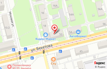 Магазин фейерверков Takaro на улице Бекетова на карте