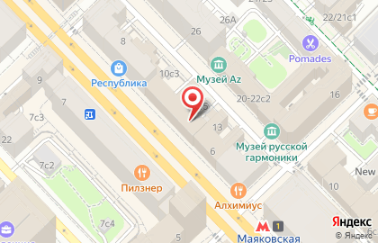 Студия цветов ​FMART by flowwow x Tverskaya на карте