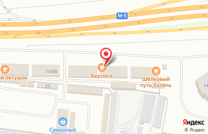 Кафе Берлога в Октябрьском районе на карте