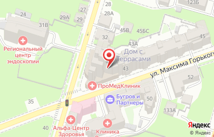 Мастерская Доктор ванн на улице Максима Горького на карте